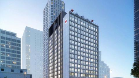 Rendering of the citizenM Austin Downtown